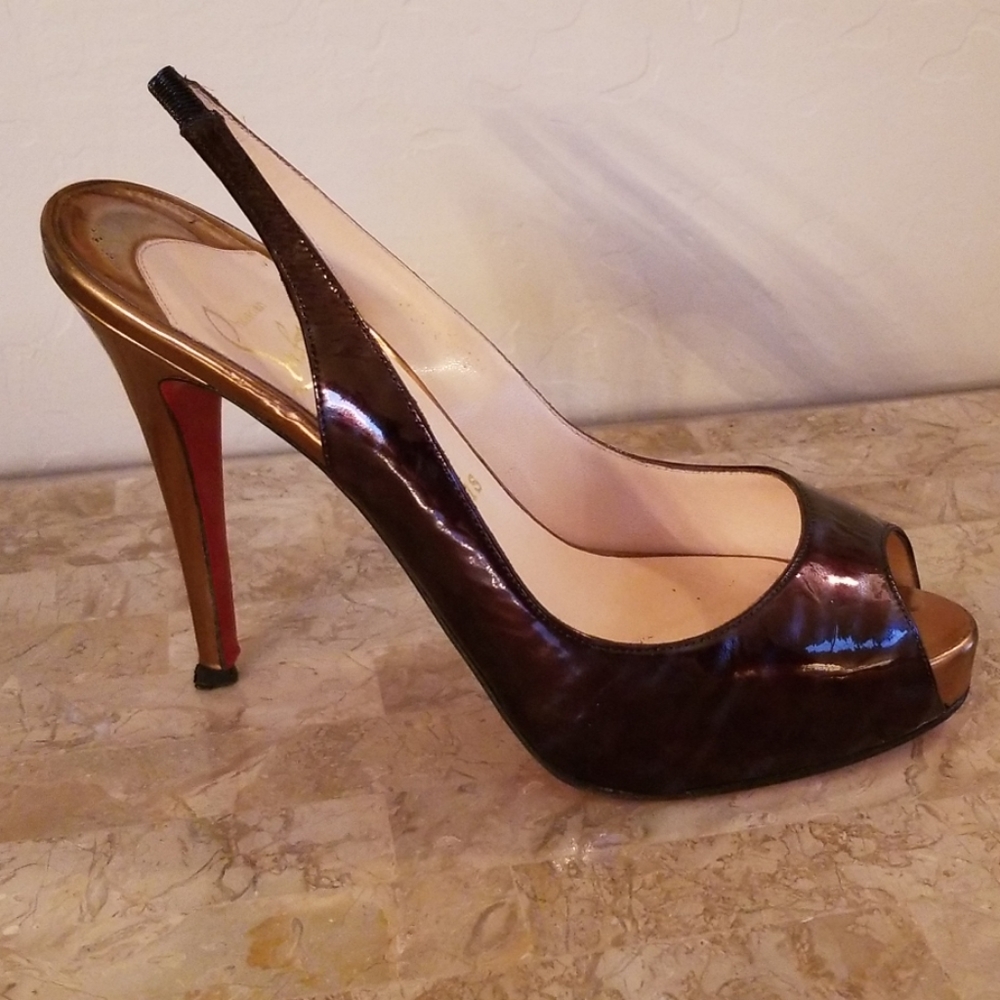 Authentic Christian Louboutin Ocean Marble Heels